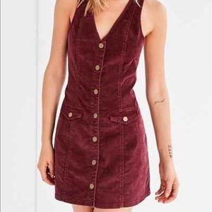 Cooperative corduroy  button dress